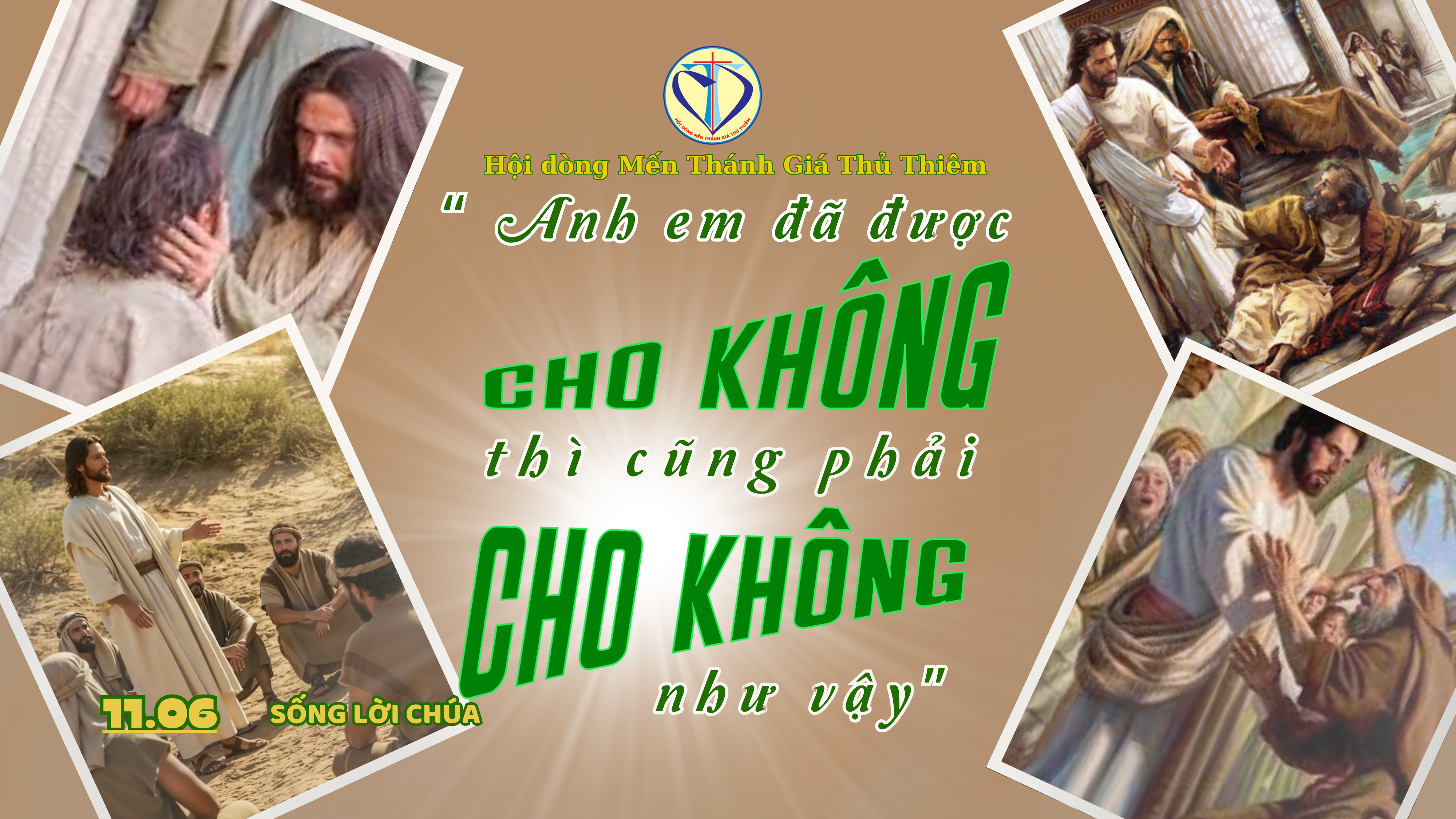 anh em đã được cho không thì cũng phải cho không như vậy như