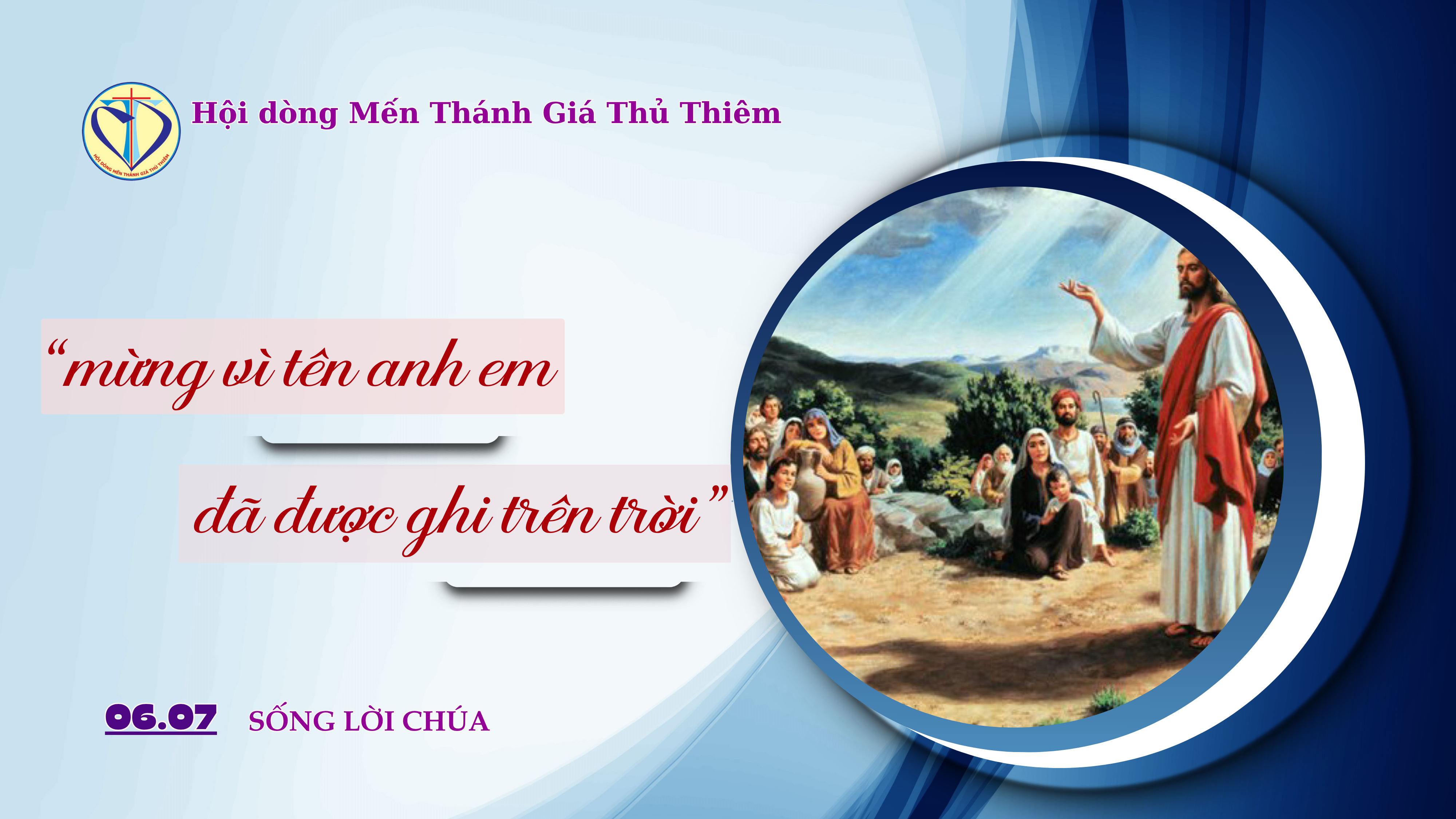 “mừng vì tên anh em đã được ghi trên trời”